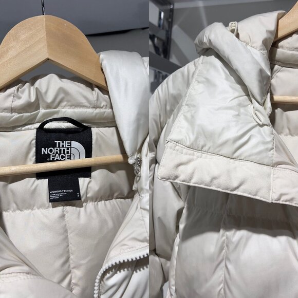 The North Face Metropolis II Parka Winter Jacket 550 Vintage White Womens Small - Picture 12 of 12